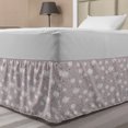 thumbnail image 1 of Rain Bed Skirt, Colorful Pouring Tiny Droplets Pastel Color Rain Drops in Lilac Weather Background, Elastic Bedskirt Dust Ruffle Wrap Around for Bedding Decor, 4 Sizes, Multicolor, by Ambesonne, 1 of 2