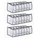 thumbnail image 1 of Caja de almacenamiento de calcetines de ropa interior de malla, separadores de ropa de armario plegables compartimentos de tocador de nailon organizadores cajas de almacenamiento para ropa interior Wmkox8yii HFSH872, 1 of 1