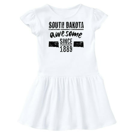 

Inktastic South Dakota Awesome Since 1889 Gift Toddler Girl Dress