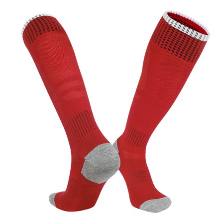 DNAKEN (3 Pairs) baseball socks softball socks grip socks soccer compression socks men for Youth & Adult kids toddler soccer socksThe high tube of the anti -slip towel is thickened