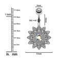 thumbnail image 3 of (Plata 7 piezas) Piercing de ombligo de acero inoxidable anillos de ombligo joyería del cuerpo para mujeres, 3 of 4