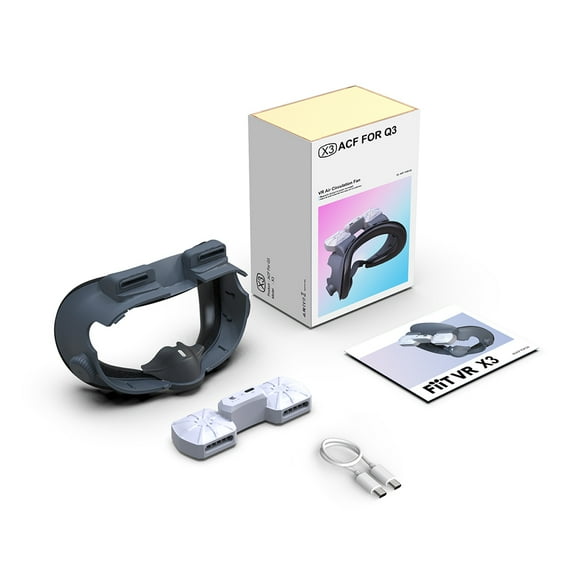 VR Face Cover Mask for Meta Quest 3, Facial Interface Radiator Cool Mask Widen Face Eye Pad Replacement for Quest 3 Accessories