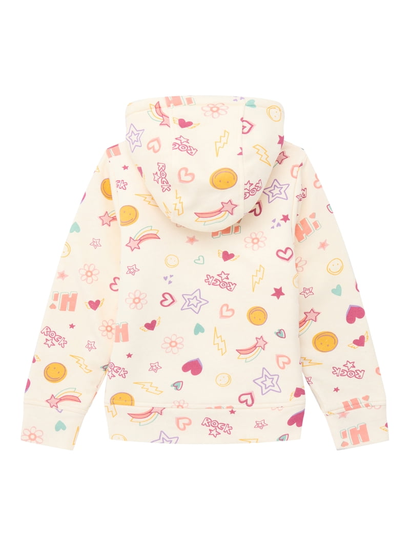 Wonder Nation Girls Kids Tough Fully Lined Zip Hoodie Jacket