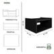 thumbnail image 3 of MORU Juego de 2 Burós para Recámara Flotantes Aire Negro , Set de Mesitas de Noche,  Muebles para recámara, Mesas Auxiliares Minimalistas, Mesas de Apoyo, Burós para Dormitorio y Sala, 3 of 7