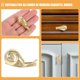 thumbnail image 3 of Perilla de repuesto para gabinete con forma de caracol, perilla para muebles, perilla para armario de cocina, perilla tiradora, 3 of 6
