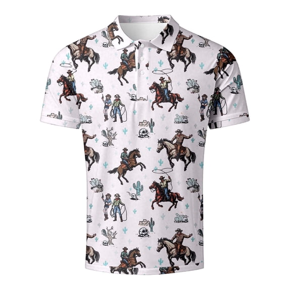 Men's Golf Polo Shirts Short Sleeve Performance Moisture Wicking Quick Dry Golf Polo Shirts for Men