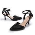 thumbnail image 2 of Bocca Women’s Pointed Toe Ankle Strap Heels, Elegant Stiletto Dress Pumps for Work, Party, Evening Outfits, 2 of 6