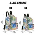 thumbnail image 2 of FORMRS Mini Backpack Purse for Women Travel Daypack Casual Shoulder Bag, Yellow Seaside, 2 of 7