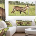 thumbnail image 1 of Antilope en Herbe Verte - Impression sur Toile Africaine Extra Large, 1 of 3