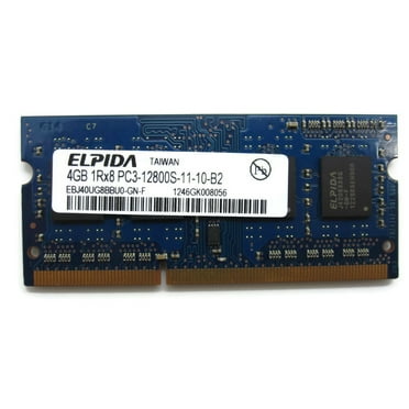 Elpida 4GB PC-12800 SoDimm Memory Module EBJ40UG8BBU0-GN-F