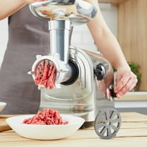 FELTECHELECTR Sharp Meat Grinder Knife Stainless Steel Plate for Home Use Meat Processing 1Set