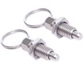thumbnail image 2 of 2Pcs Spring Plungers Pull Ring Stainless Steel Short Retractable Spring Plungers, 2 of 5