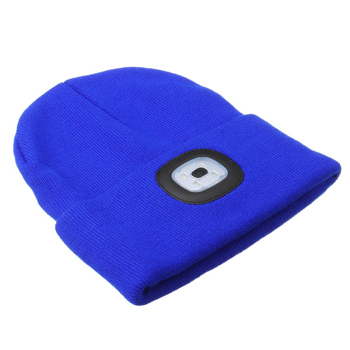 LED BEANIE HAT WITH USB RECHARGEABLE BATTERY UNISEX HIGH POWERED HEAD LAMP LIGHT 