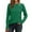Green, variant on EchfiProm Green Tops for Women Relaxed Fit Fall Pullover Plain Long Sleeve Womens T-Shirt Crew Neck