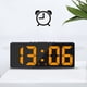 thumbnail image 1 of Reloj despertador digital Simples LED con pantalla digital grande, reloj despertador de moda, totalmente funcional, para escritorio, mesita de noche, estudio, cocina, reloj con marco negro., 1 of 7