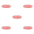 thumbnail image 3 of relayinert Easy To Clean And Soft Bath Mat For Bathroom Floors Non-slip Polyester Bathroom Carpet Bathroom Rugs watermelon red 5Set, 3 of 6