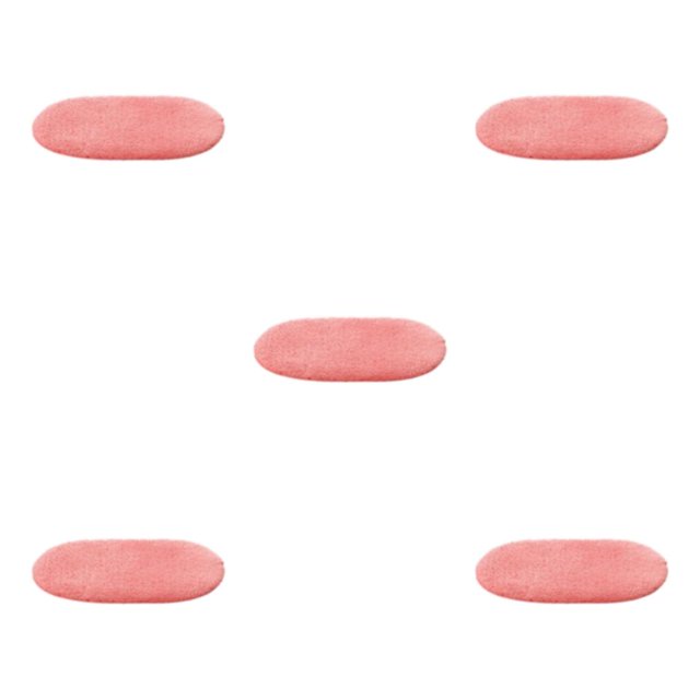 Baohd Soft And Stylish Bath Mat Non-slip And Easy To Clean Any Room Polyester Bathroom Carpet Bathroom Rugs Floor Rug watermelon red 5Set