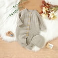 thumbnail image 5 of Vedolay Baby Girl Autumn Outfits Boys Girls Cute Warm Winter Jumpsuits Overall Romper Clothes Khaki,68, 5 of 5