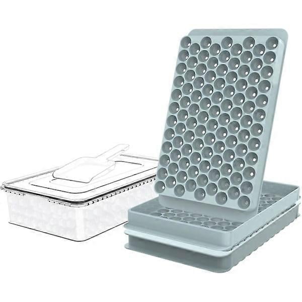Mini Ice Cube Molds, Small Round Ice Cube Molds for Freezer with Lid - Cooling Drinks Coffee Juice