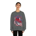 thumbnail image 4 of America Flag Cowboy Skull Unisex Heavy Blend™ Crewneck Sweatshirt, 4 of 9