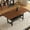 Walnut+black, variant on S-HOME 71 Inch Long Walnut Grain Dining Table with Sprayed Metal Legs Perfect for Family Gatherings and Parties