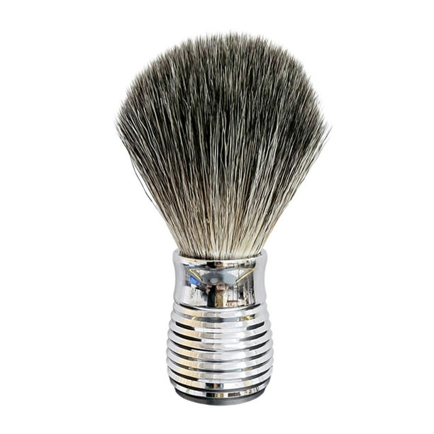 Brocha de afeitar para hombre mango de aluminio cerdas sintéticas Sunnimix