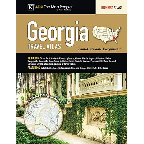 Pre-Owned Georgia State Travel Atlas Paperback
