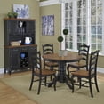 thumbnail image 2 of The French Countryside Oak and Rubbed Black 5PC Dining Set, 2 of 3