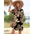 thumbnail image 5 of Zeagoo Womens Summer Shirt Dress Short Sleeve Floral Shift Dress Casual Loose Flowy Beach Sundress with Pockets, 5 of 6