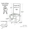 thumbnail image 2 of Azar Locking Plastic Suggestion Box White (206387), 2 of 2