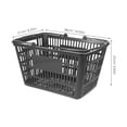thumbnail image 2 of Worgeous Portable Shopping Basket Handle Storage Bins Child Grey, 2 of 7