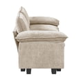 thumbnail image 3 of Miekor Furniture Modern Style Loveseat Plush Comfort Taupe Chenille Fabric Upholstery Contemporary Living Room Furniture 1pc Durable Plywood MK0433, 3 of 12