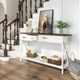 thumbnail image 4 of Tribesigns 70.9 Inch Sofa Table with 2-Drawers, Extra Long Console Table with Storage Shelves, 4 of 6