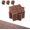 9 Sq. Ft, variant on Interlocking Deck Tiles,9 Pack Deck Tiles Interlocking Outdoor  Weather,Patio Deck Tiles,12"x12",8 Slat,Sturdy Base,Highly Durable,Stylish,Non-Slip,-Drying,Efficient,Brown