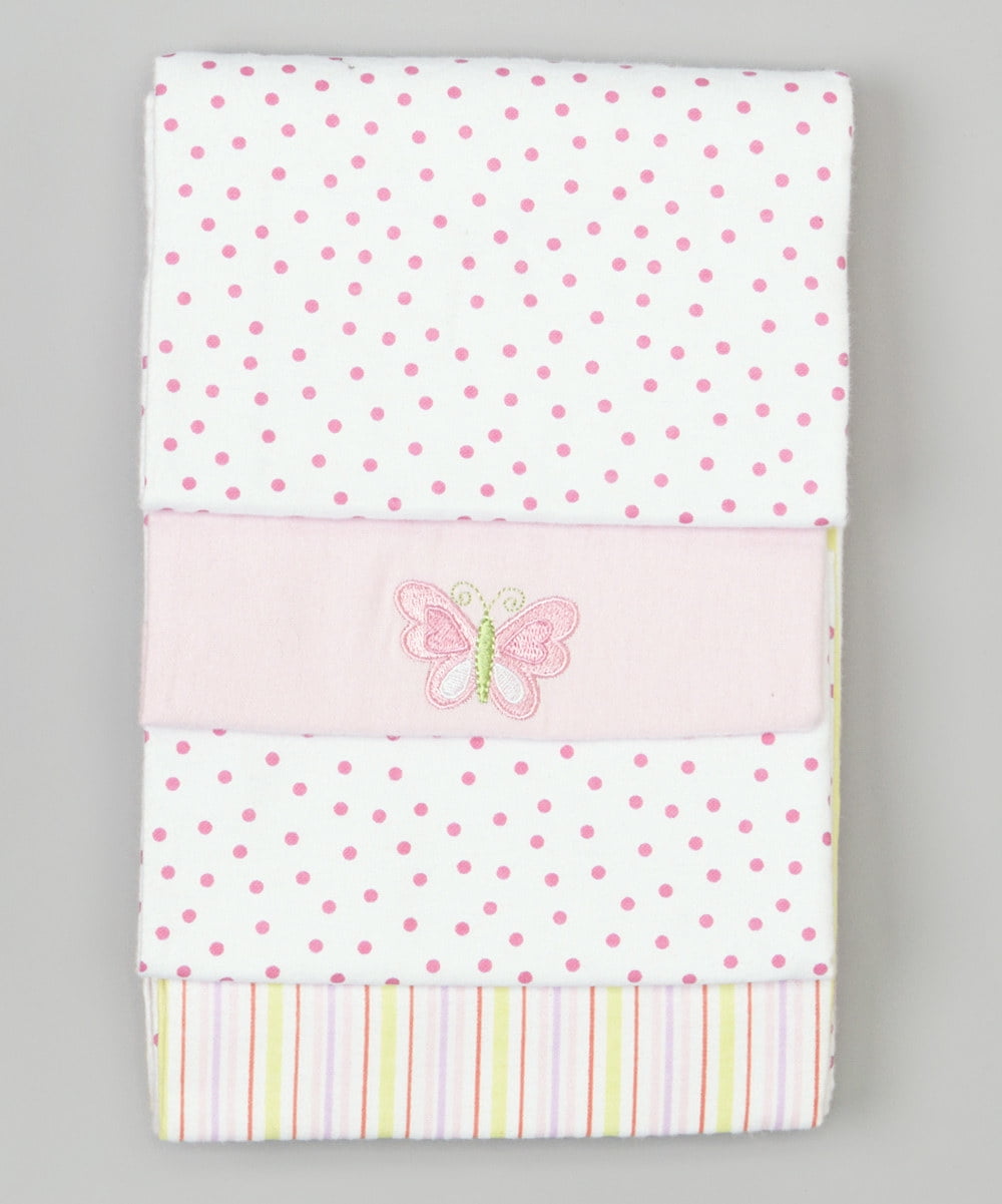 Spasilk UnisexBaby 100 Percent Cotton 4pk Receiving Blanket, Pink