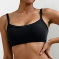 thumbnail image 2 of Bras for Women,Adjustable Square Neck Wireless Yoga Bra Top for Women Supportive Comfort Workout and Daily Wear,Sports Bras for Women,Black,XL, 2 of 5