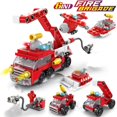thumbnail image 3 of 142Pcs Deluxe City Fire Truck Building Blocks Set - Authentic Fire Brigade Car Model with Small Particles Bricks, DIY Educational Toy for Children 6+, Perfect Christmas and Halloween Gift, 3 of 5