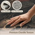 thumbnail image 6 of ODIKA 2'x3' Dark Gothic Elegance with Mystical Raven Washable Accent Rug Intricate Skull and Botanical Elements Design for Bedroom, Nursery, RV, Pet Friendly, Bedside Mat, 6 of 7