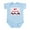 Sky Blue, variant on CafePress - My GODFATHER Loves Me Infant Bodysuit - Baby Light Bodysuit, Size Newborn - 24 Months