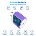 thumbnail image 3 of USB C Wall Charger Block,FiveBox 20W PD Type C Charger Block Fast UCB C Charging Block Type C Charger Plug USB C Brick Power Adapter,Purple, 3 of 7