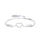 thumbnail image 1 of Pulsera De Plata Ajustable Con Símbolo De Infinito Y Corazones, 1 of 5