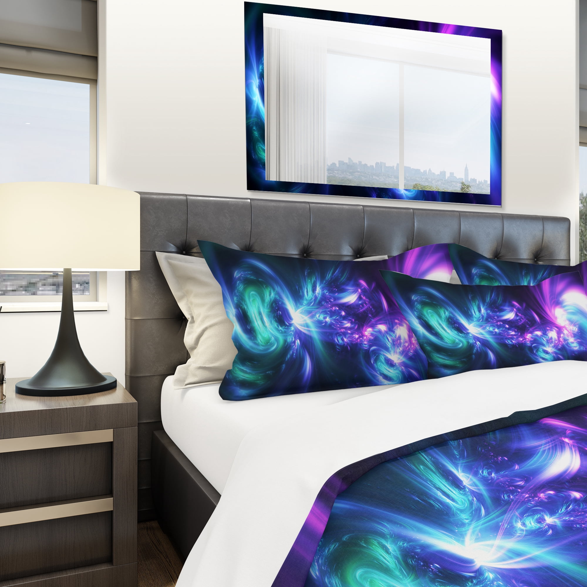 Designart 'Bursts of Light' Modern & Contemporary Duvet Cover Set