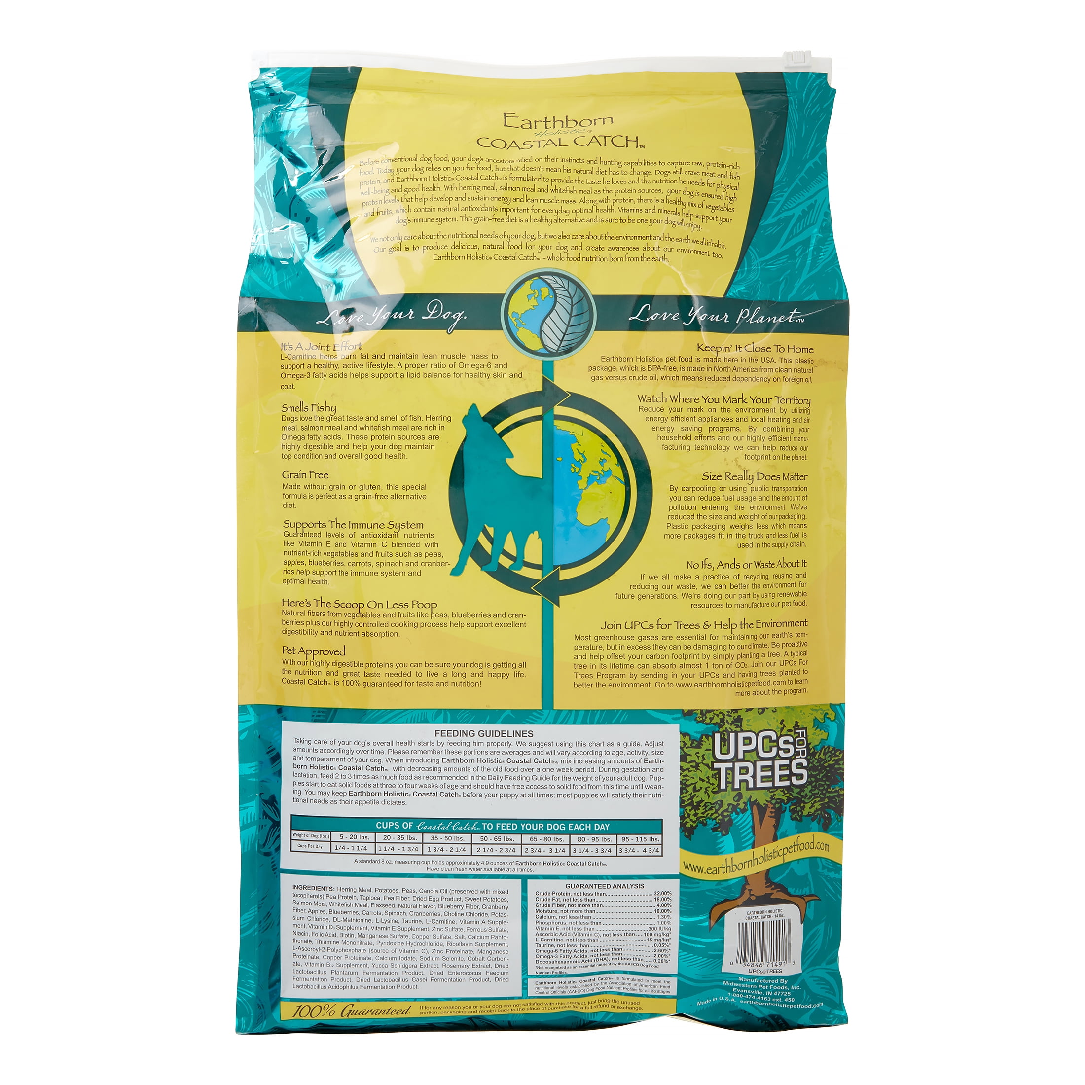 Earthborn Holistic Grain Free Coastal Catch Natural Dry Dog Food