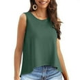 thumbnail image 6 of Women's Tank Tops Loose Fit Summer Sleeveless Open Back Basic Casual Tee Comfortable Breathable Fashion Top, 6 of 7