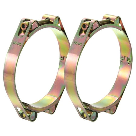 

2Pack T-Bolt Hose Clamps 240-252mm/9.45 -9.110 ID Range Carbon Steel Radiator Hose Clamp Intake Clamp