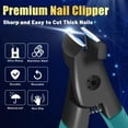 thumbnail image 3 of Nail Clippers, Toe Nail Clippers for Thick Nails, Nail Cutter with Glass Nail File,Heavy Duty Stainless Steel Fingernail Clippers for Men,Women,Elderly, 3 of 6