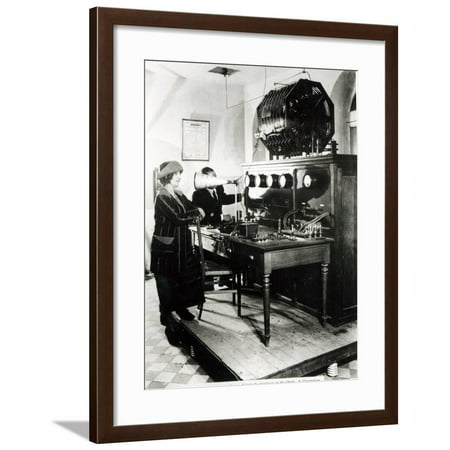 First French Public Radio Broadcast from the Radio Station of Sainte-Assise on 26th November 1921 Framed Print Wall (Best French Radio Stations)