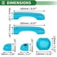 thumbnail image 4 of Juego de cubiertas para manijas de puerta exterior Unique Bargains, trim decorativo para Jeep Renegade 2015-2021, ABS, Azul Claro, 1 juego, 4 of 6