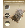 thumbnail image 3 of Pill Organizer 3 Times A Day, 7 Day Pill Box 3x A Day Weekly Medicine Box Organizer with 7 Separate Containers, Portable Daily Pill Case for Vitamin Fish Oil Supplement, 3 of 10