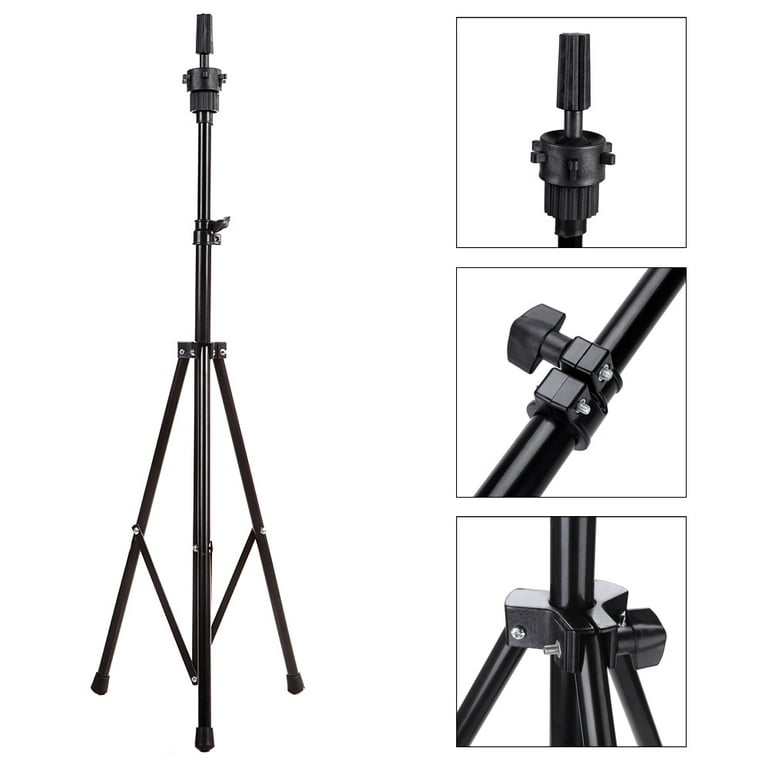 Adjustable Mannequin Head Foldable Wig Stand Tripod For Hairdressing, Model  Bill Lading Expositor Hairdresser From Pompousa, $23.53